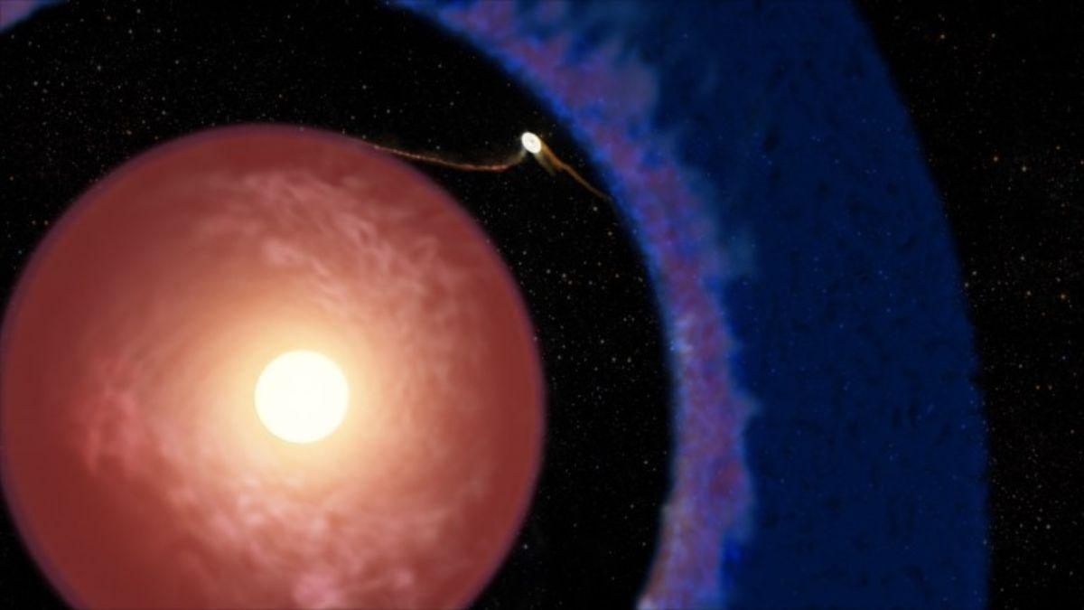 Concepto artístico que representa a Elias 2-24 b, el exoplaneta más joven detectado hasta la fecha, todavía creciendo dentro del disco de gas y polvo que rodea a su joven estrella anfitriona.