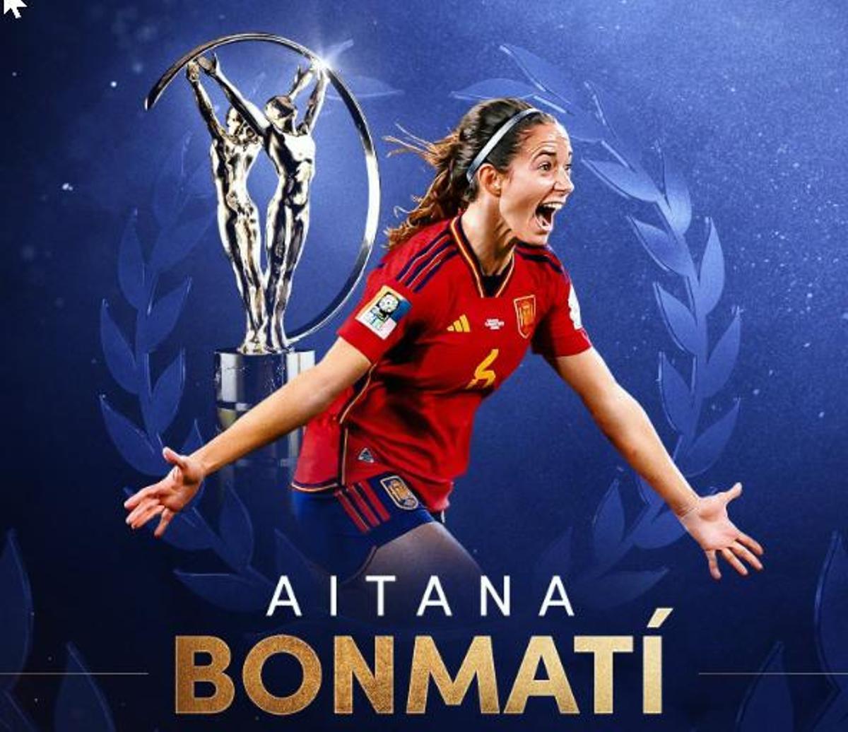 Aitana Bonmatí, ganadora como mejor deportista del año