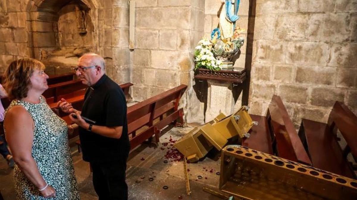 Entran a robar por cuarta vez en diez días en una iglesia de Vilagarcía