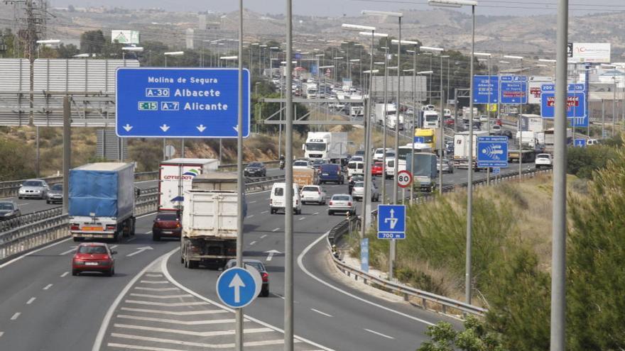 Imagen de archivo de un tramo de la autovía de Murcia a Alicante