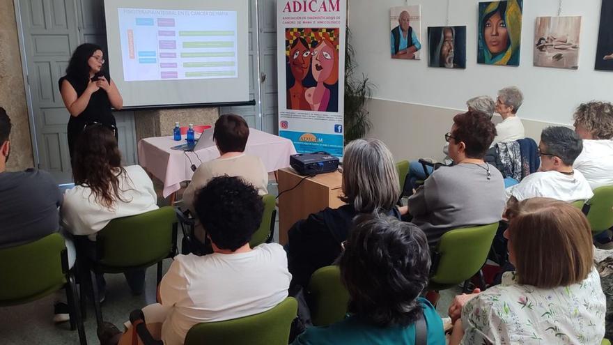 Un momento de la charla organizada por Adicam. | SANTOS ÁLVAREZ