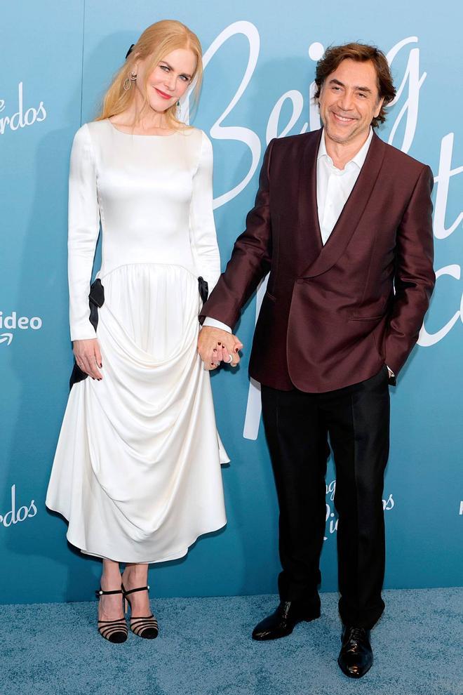 Nicole Kidman y Javier Bardem en el estreno de Being the Ricardos