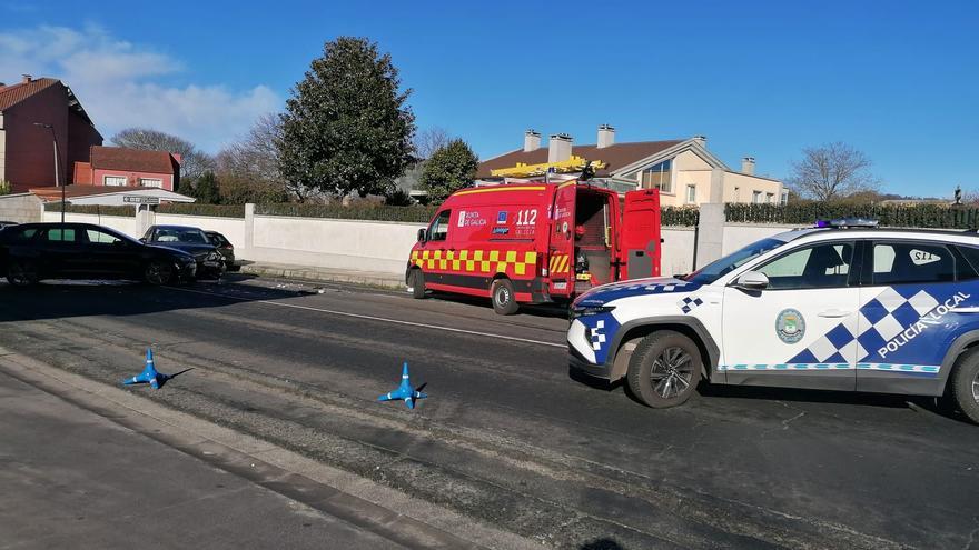 Colisión sin heridos junto a la estación de servicio Fervi