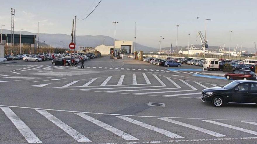 Zona del actual estacionamiento donde se construiría el parking subterráneo. // Santos Álvarez