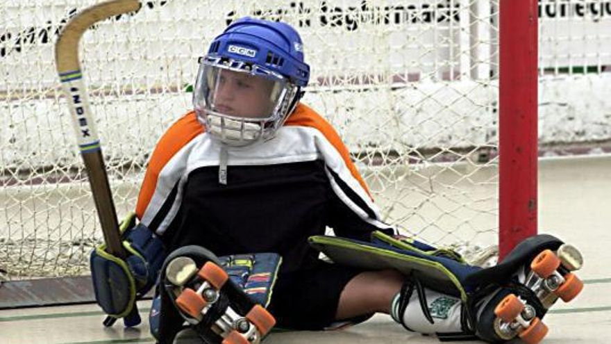 Martín Rodríguez, en 2003, en un torneo en el colegio. |  // AGUETE