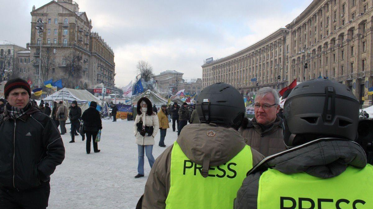 Ramón Luis Valcárcel en Kiev en enero de 2014.