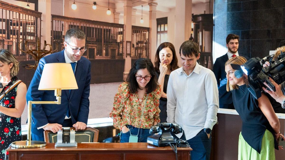 La gran exposición sobre el 150 aniverario de Ibercaja que se inaugura este jueves en la sede central de la entidad en Zaragoza.