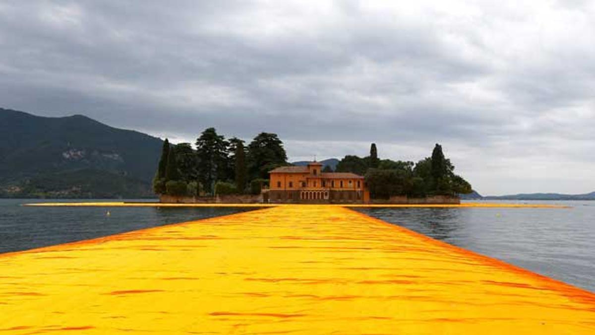 The Floating Piers, una pasarela gigante en medio del Lago Iseo