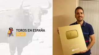 Un youtuber de la Vall d'Uixó supera el millón de suscripciones con su canal dedicado a los toros