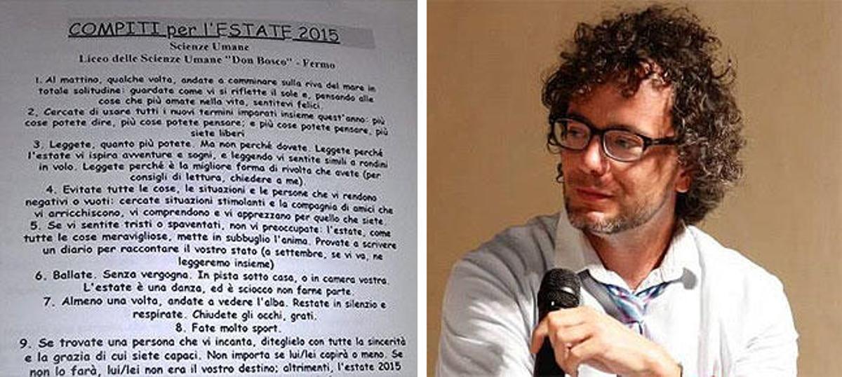 Los 'deberes' del profesor Cesare Catà.