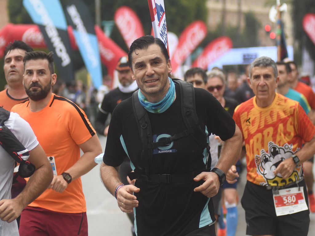 Llegada y podios de la 10k, la media maratón y la maratón de Murcia (I)