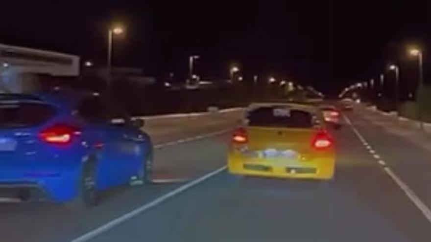 Carrera ilegal en Lanzarote: vídeo grabado en Mala