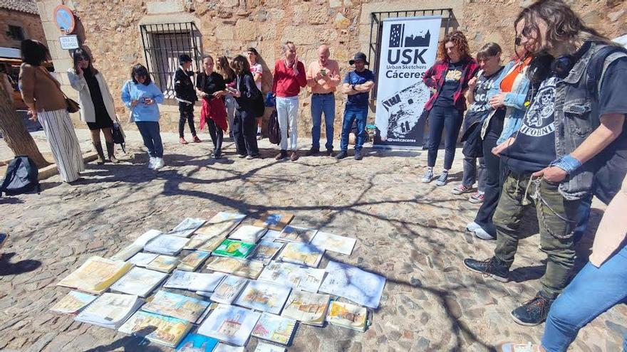 Los Urban Sketchers se encargan de la parte artística del proyecto.