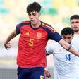 Marc Bernal, en su debut con la selección española sub-21