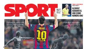 Esta es la portada de SPORT de hoy viernes, 14 de noviembre de 2025