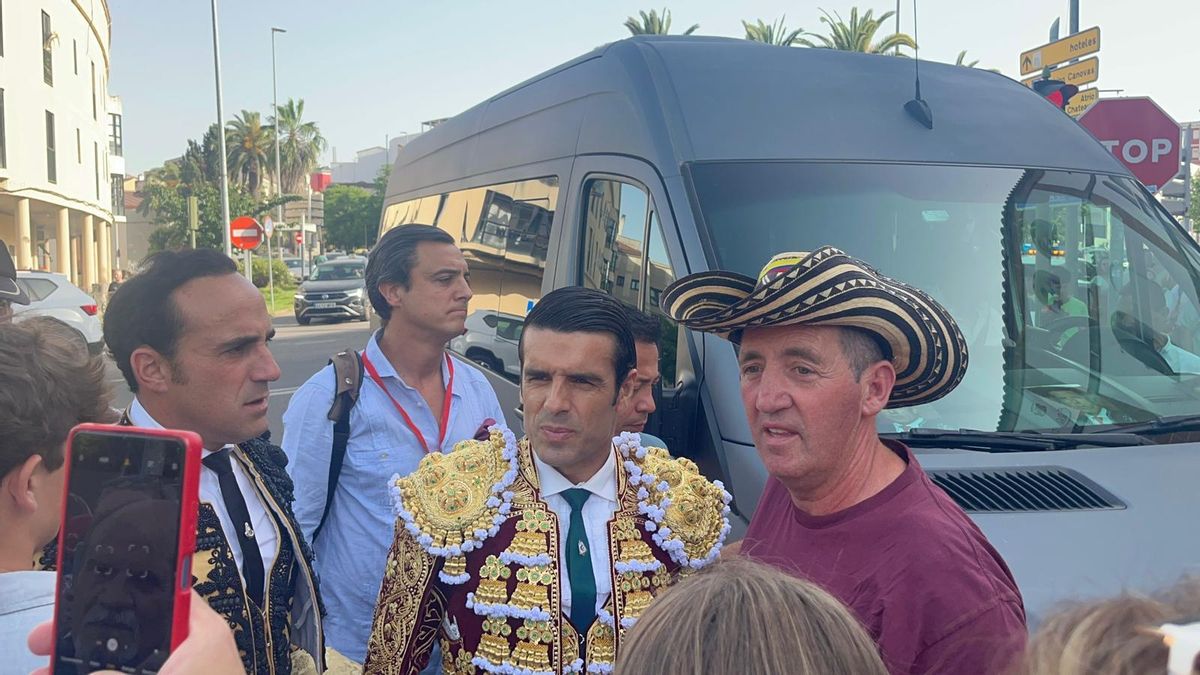 Emilio de Justo en la plaza de toros.