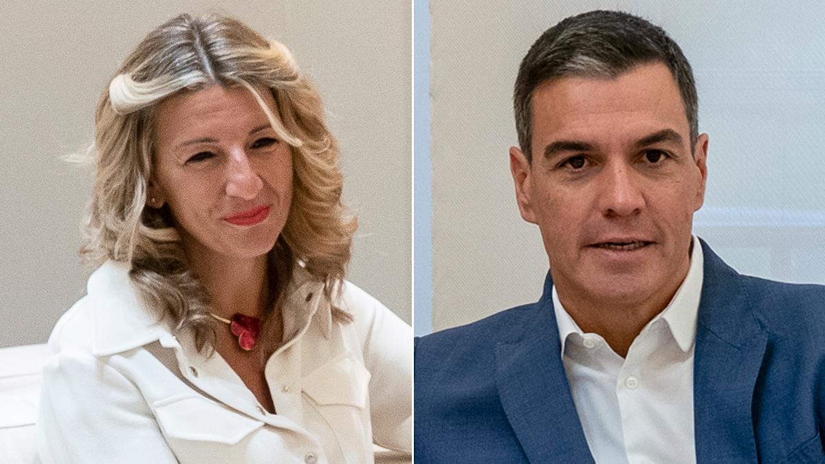 Yolanda Díaz y Pedro Sánchez