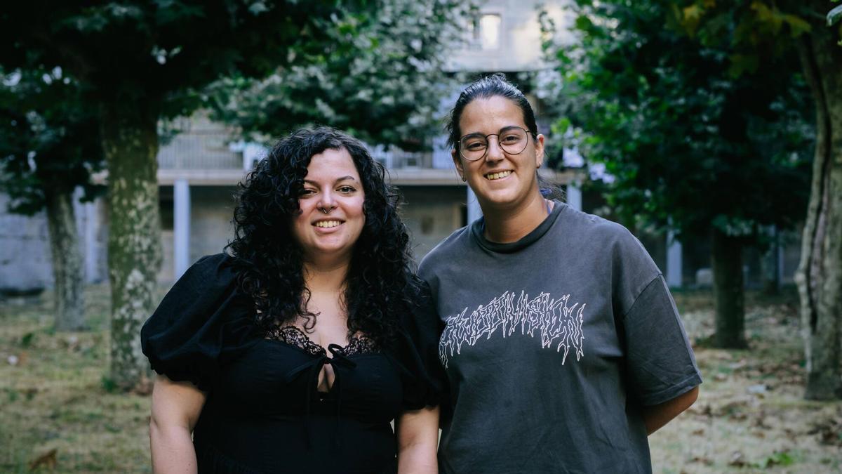 Sabela Vázquez y Álex Muñiz, diseñadoras de Brévola Studio Ourense.