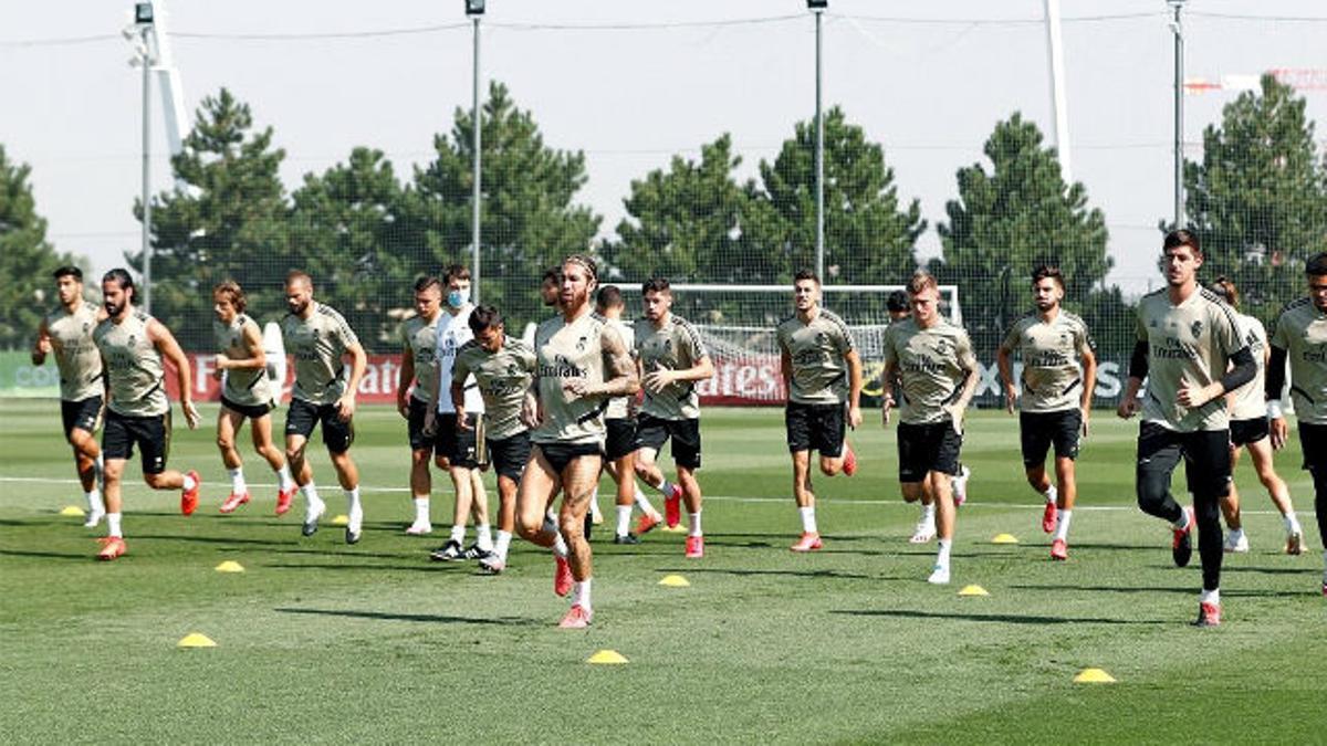 Así ha sido el entrenamiento del Madrid antes de medirse al City