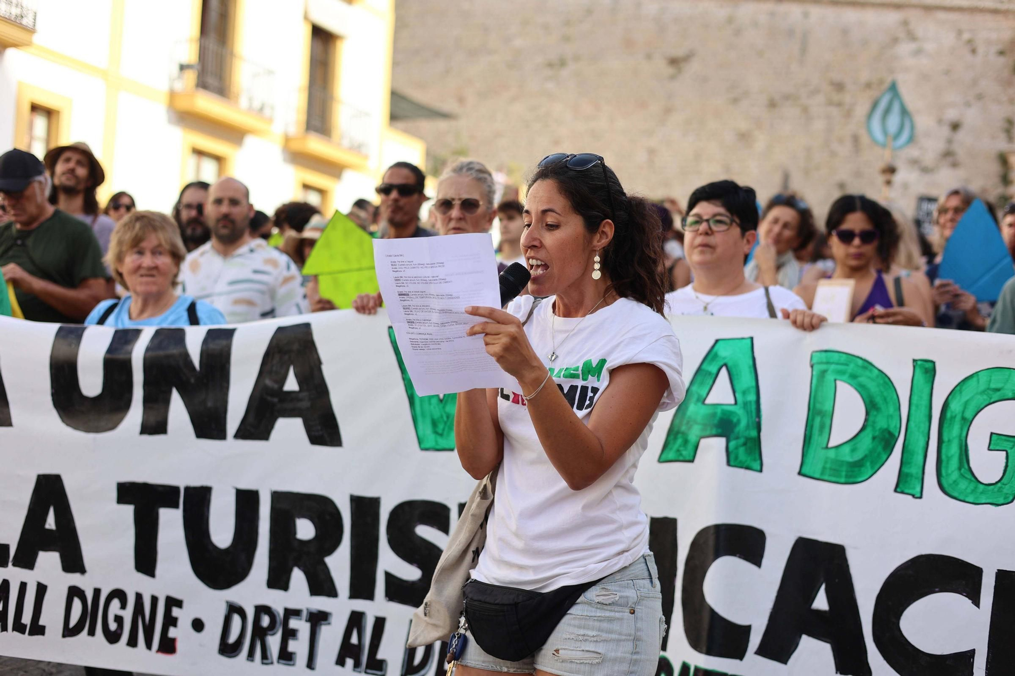 Manifestación contra la masificación turística en Ibiza