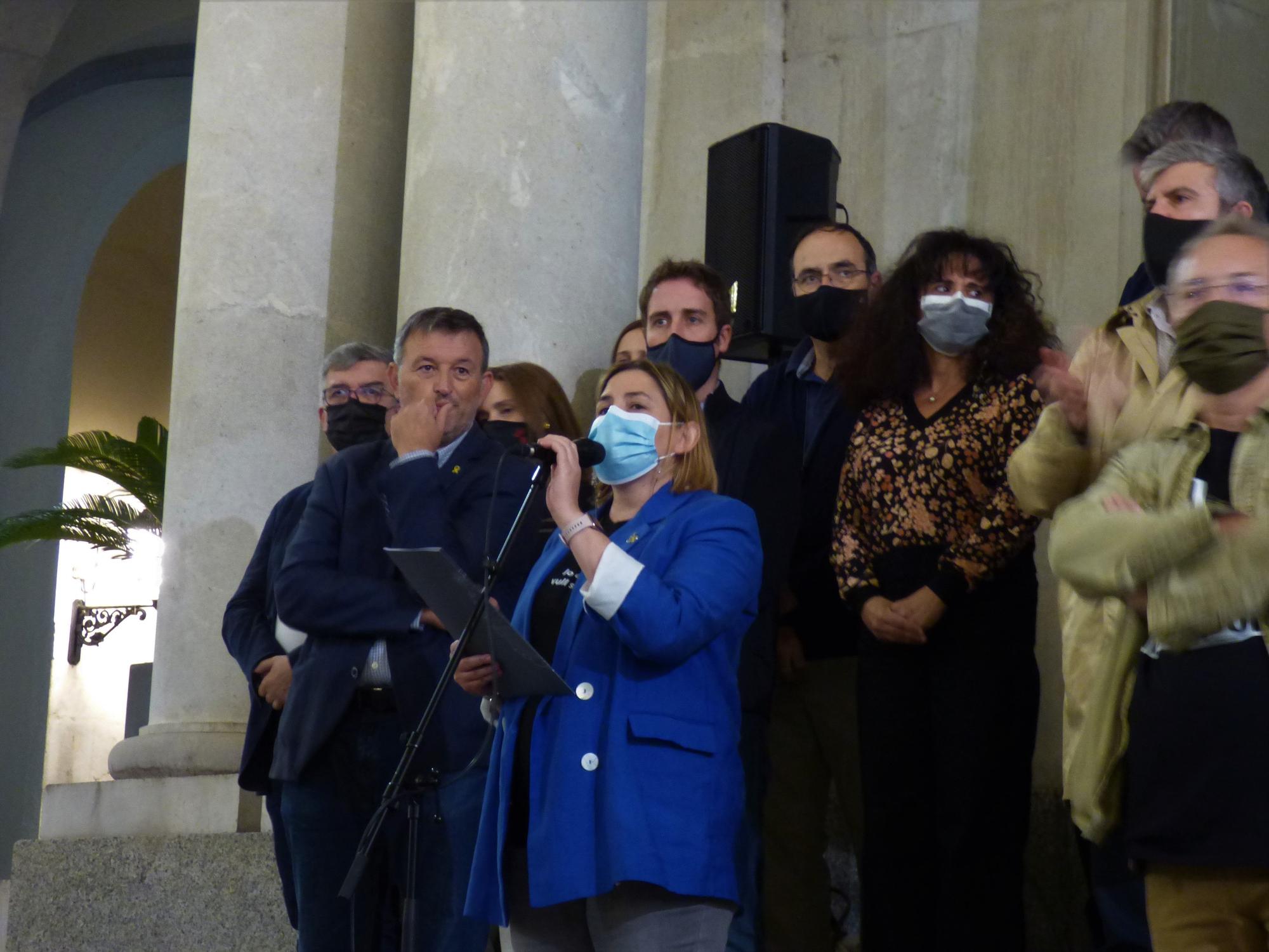 Concentració Free Puigdemont a Figueres