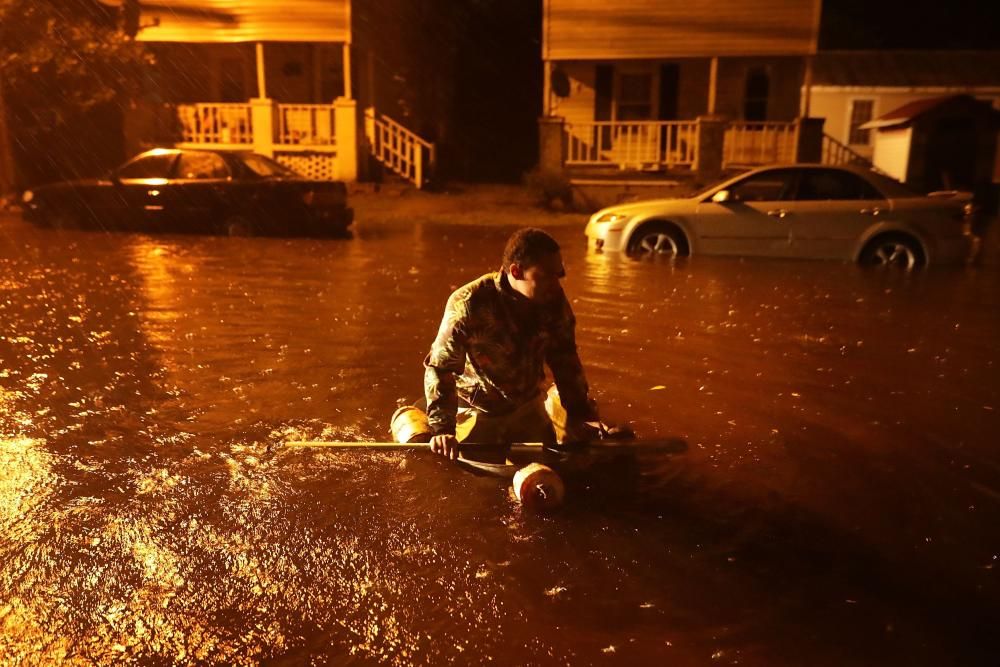 Inundaciones en la costa este de EE UU tras la llegada del huracán Florence