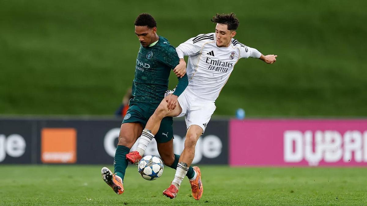 Lance de juego en el Real Madrid - Manchester City