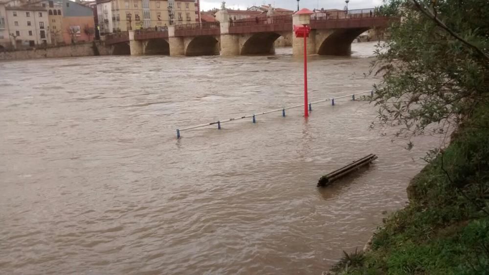 El río Ebro a su paso por Miranda de Ebro