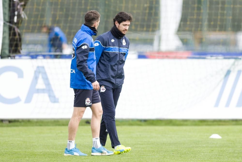 Entrenamiento en Abegondo sin Cani ni Germán Lux