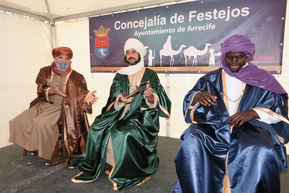 Llegada y cabalgata de los Reyes Magos en Arrecife