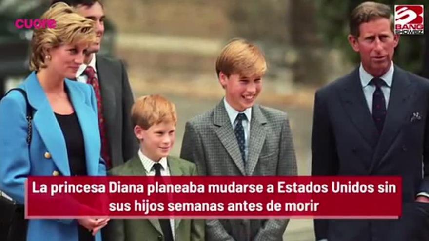 Lady Di planeaba mudarse sin sus hijos a Estados Unidos cuando tuvo el accidente mortal