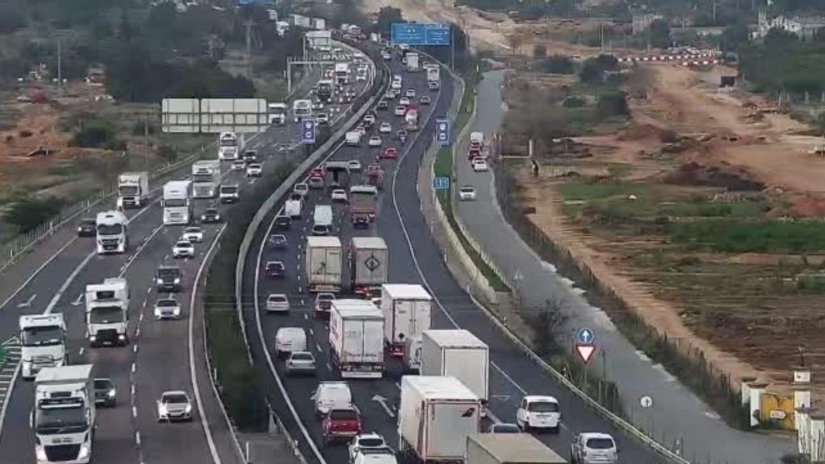 La autovía su paso por Museros.