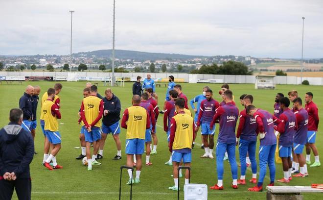 Las mejores imágenes del entrenamiento de hoy del Barça