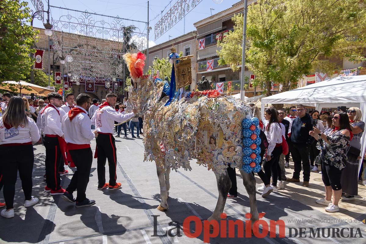 Recorrido Caballos del Vino día dos de mayo en Caravaca