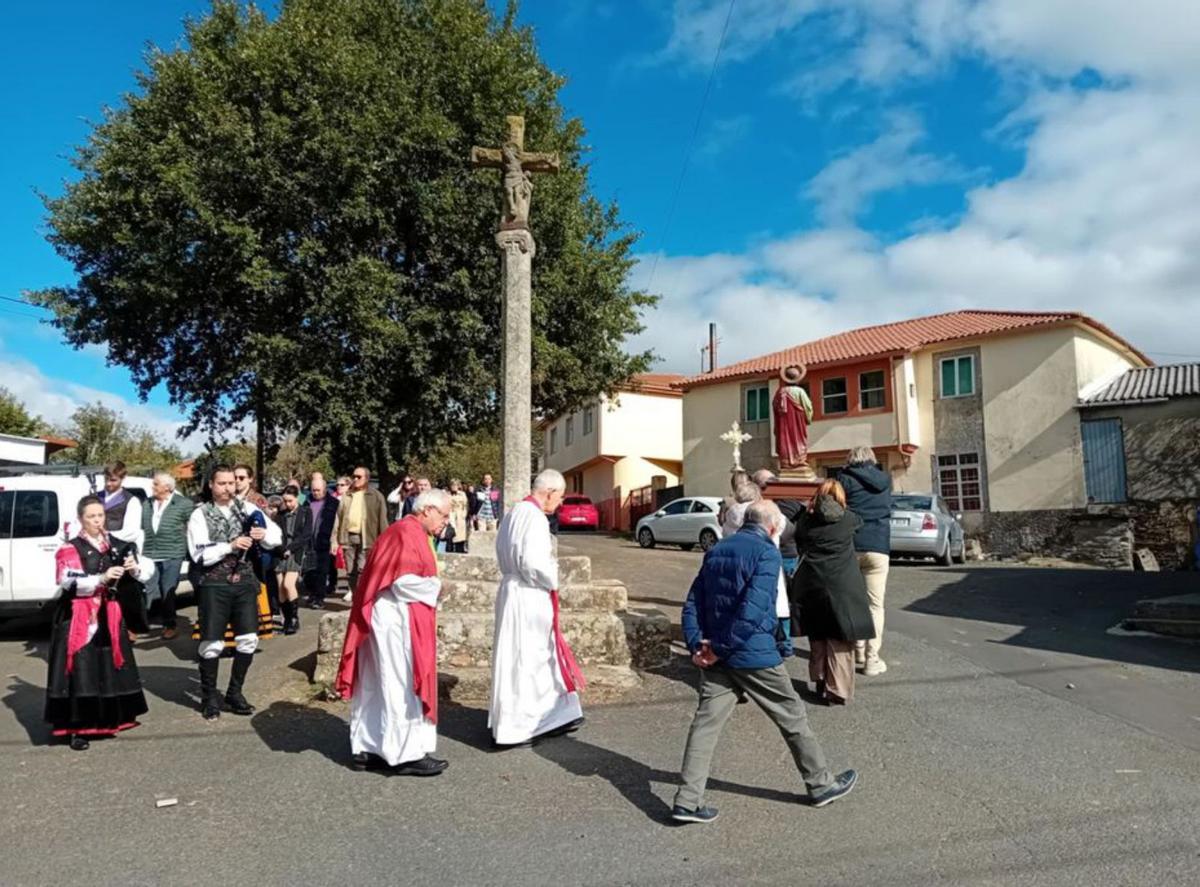 A devoción ao San Xudas prendeu na parroquia de Botos