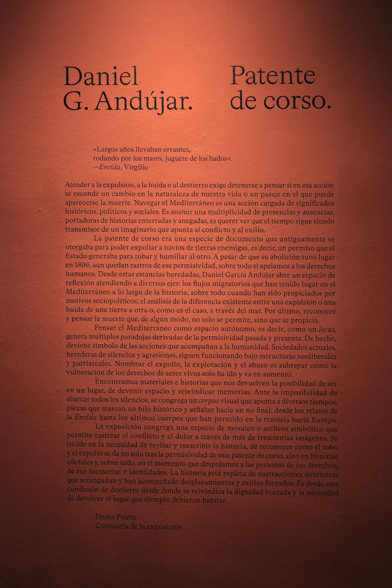 Daniel G. Andújar expone "Patente de corso" en el Museo de Antropología de Madrid