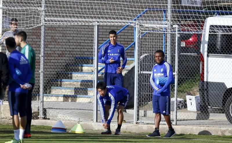 Entrenamiento del Real Zaragoza el 30 de enero