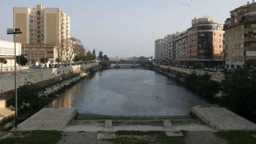 La desembocadura del río Guadalmedina.