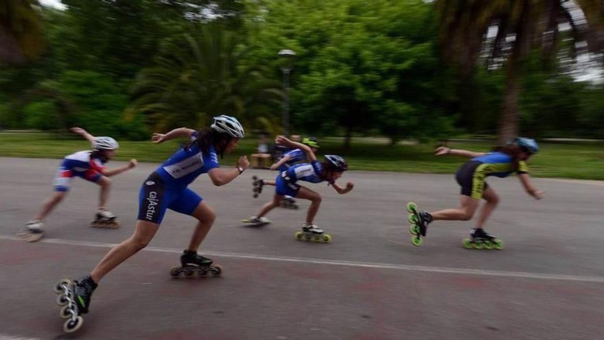 Langreo celebró el Día del patinaje asturiano