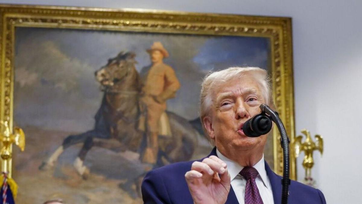 El president de los EEUU, Donald Trump, en la Casa Blanca