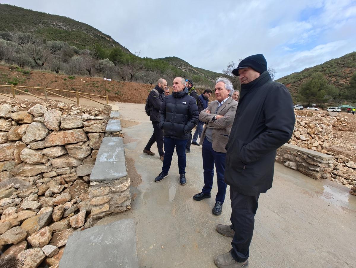 El comisionado para la Recuperación ha visitado el puente tras su apertura en el último trimestre de 2025.