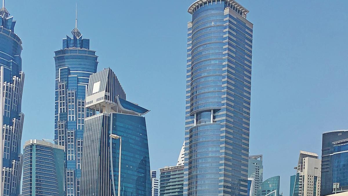 La ciudad de Dubái, plagada de rascacielos.