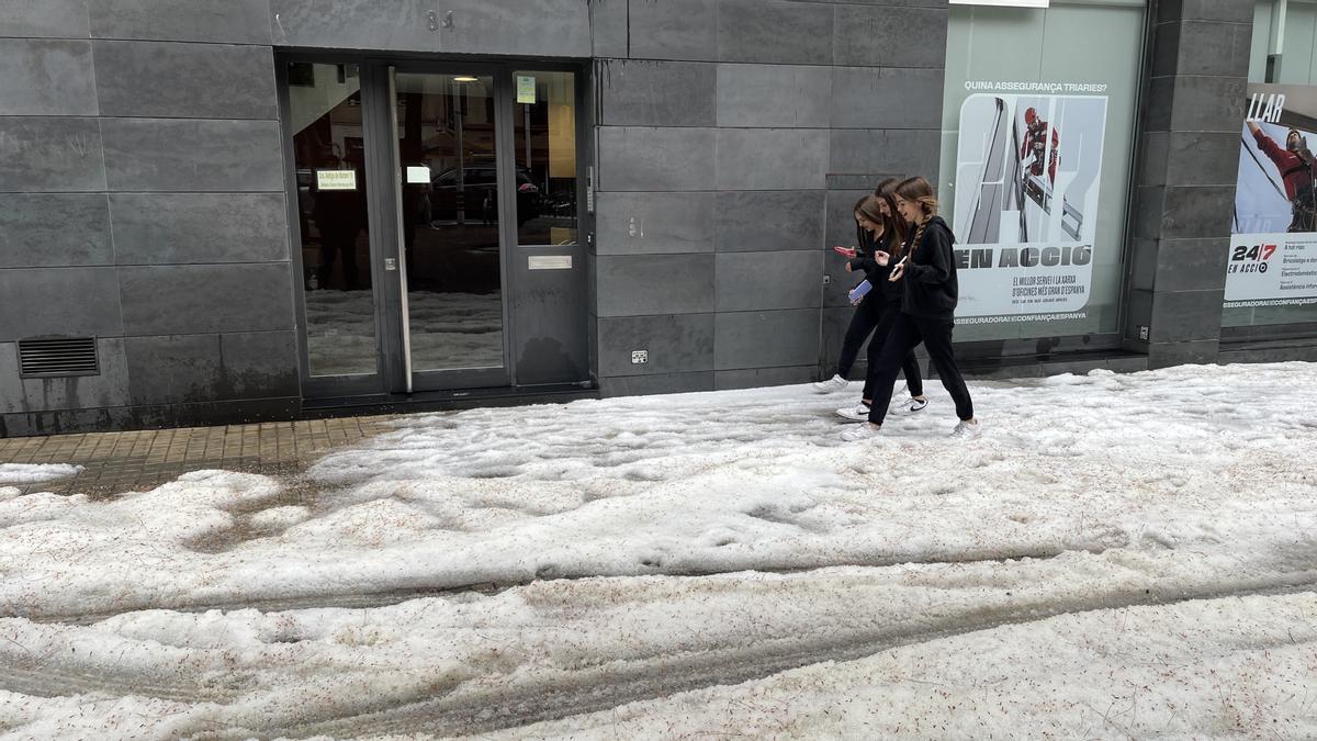 Granizo y tormentas en Barcelona