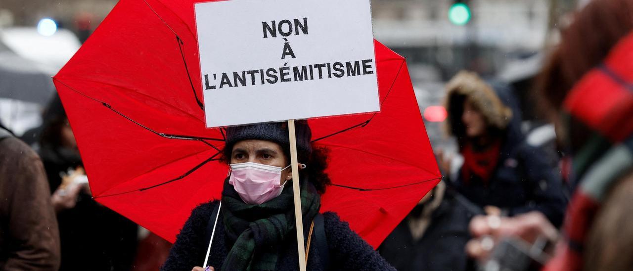 Manifestacion contra el antisemitismo en Toulouse