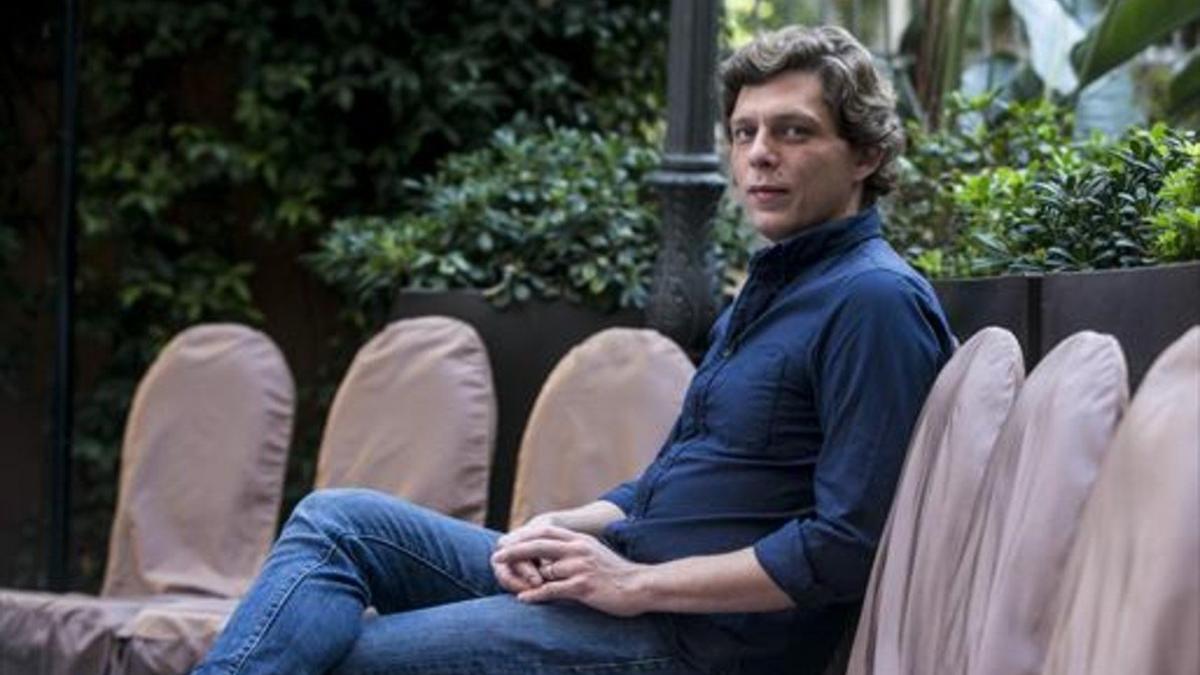 Antoine Leiris, el pasado jueves, en Barcelona, donde presentó su libro'No tendréis mi odio'.