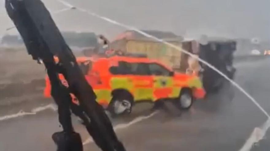 Tornado en Benifaió el día de la DANA
