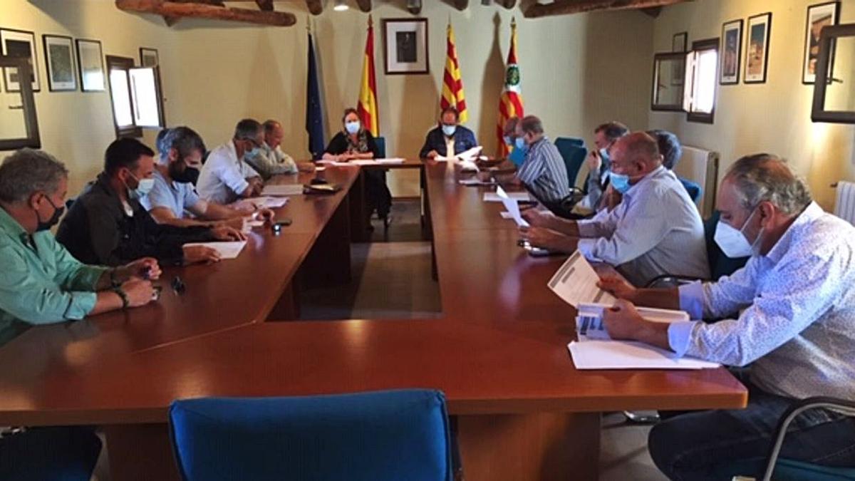 El Campo de Belchite celebró una sesión de la Comisión Consultiva con los alcaldes de los 15 municipios. | SERVICIO ESPECIAL