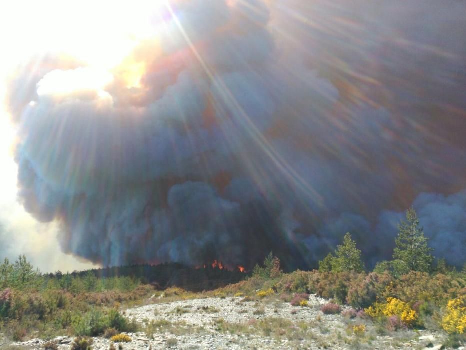 Incendio en Grandas de Salime