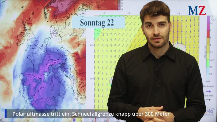 Polarluft über Mallorca: Die Wettervorhersage für das Wochenende im Video