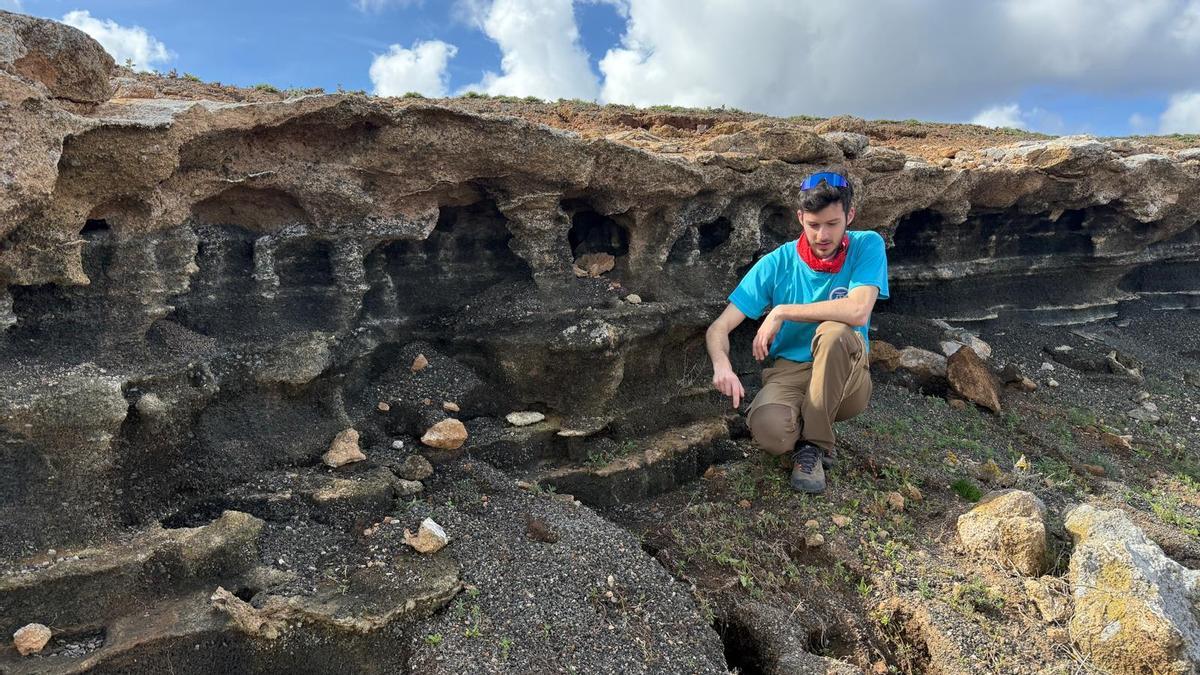 Estudio de piroclastos como análogo de material volcanico de la Luna y Marte